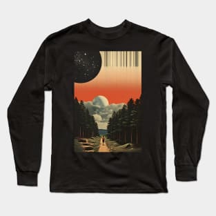 Whispers from the Past Vintage Nature Aesthetic Art Long Sleeve T-Shirt